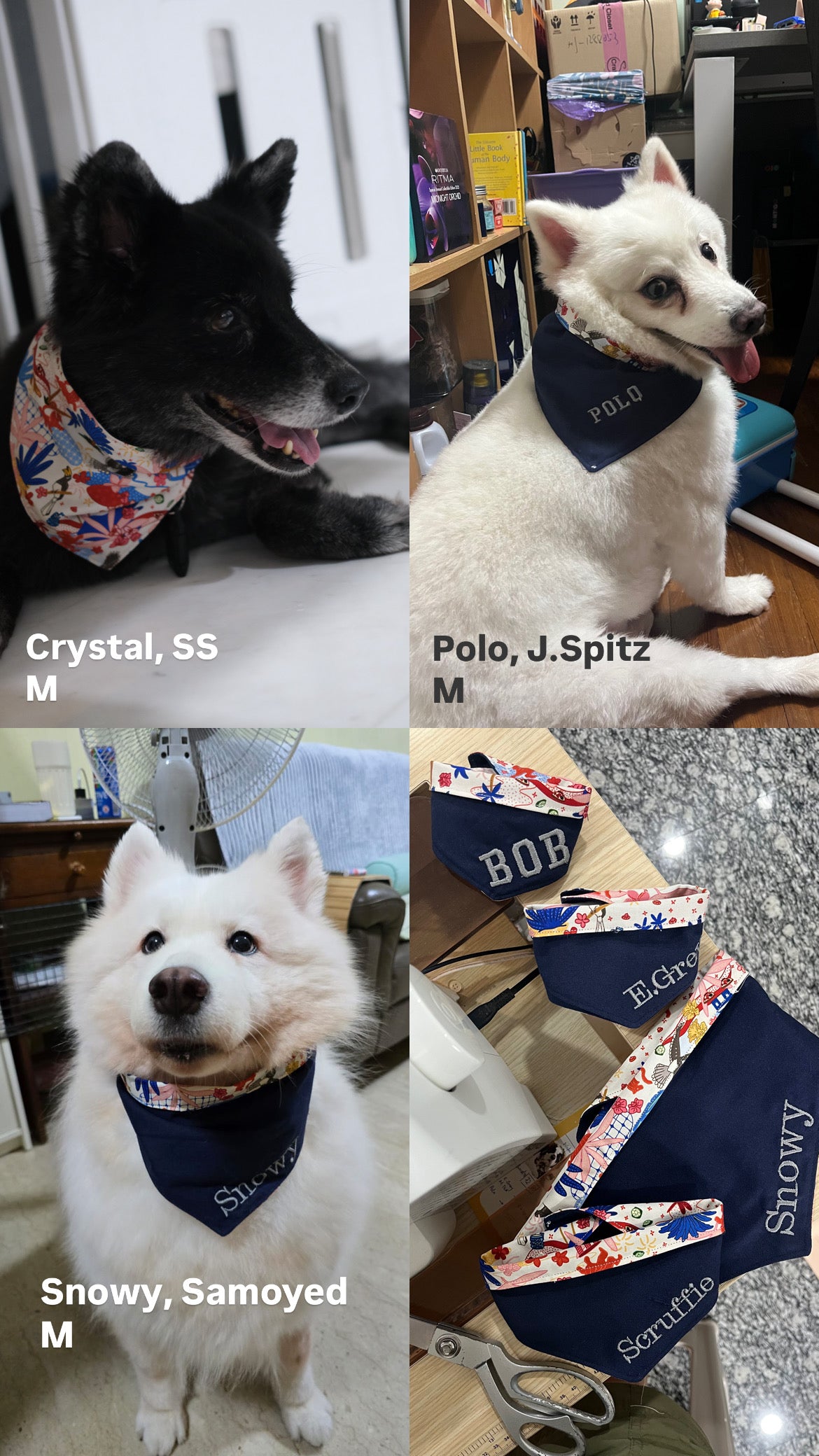 Reversible Pet Bandana - Batik Kampung