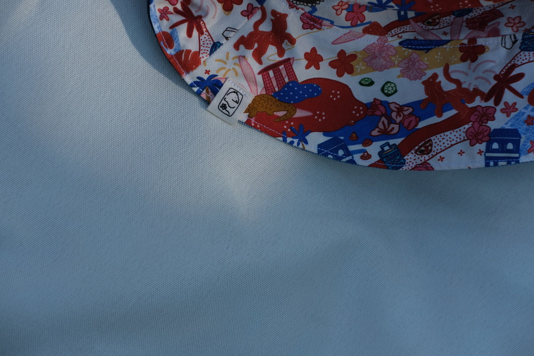 Reversible Bucket Hat - Batik Kampung
