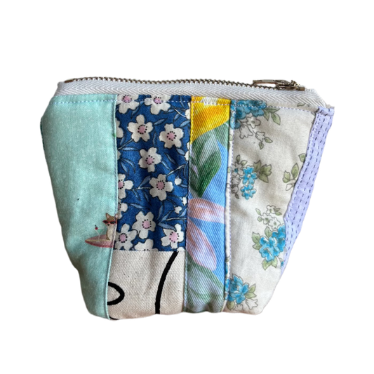 Patchwork Zipper Pouch (Small) - Design A