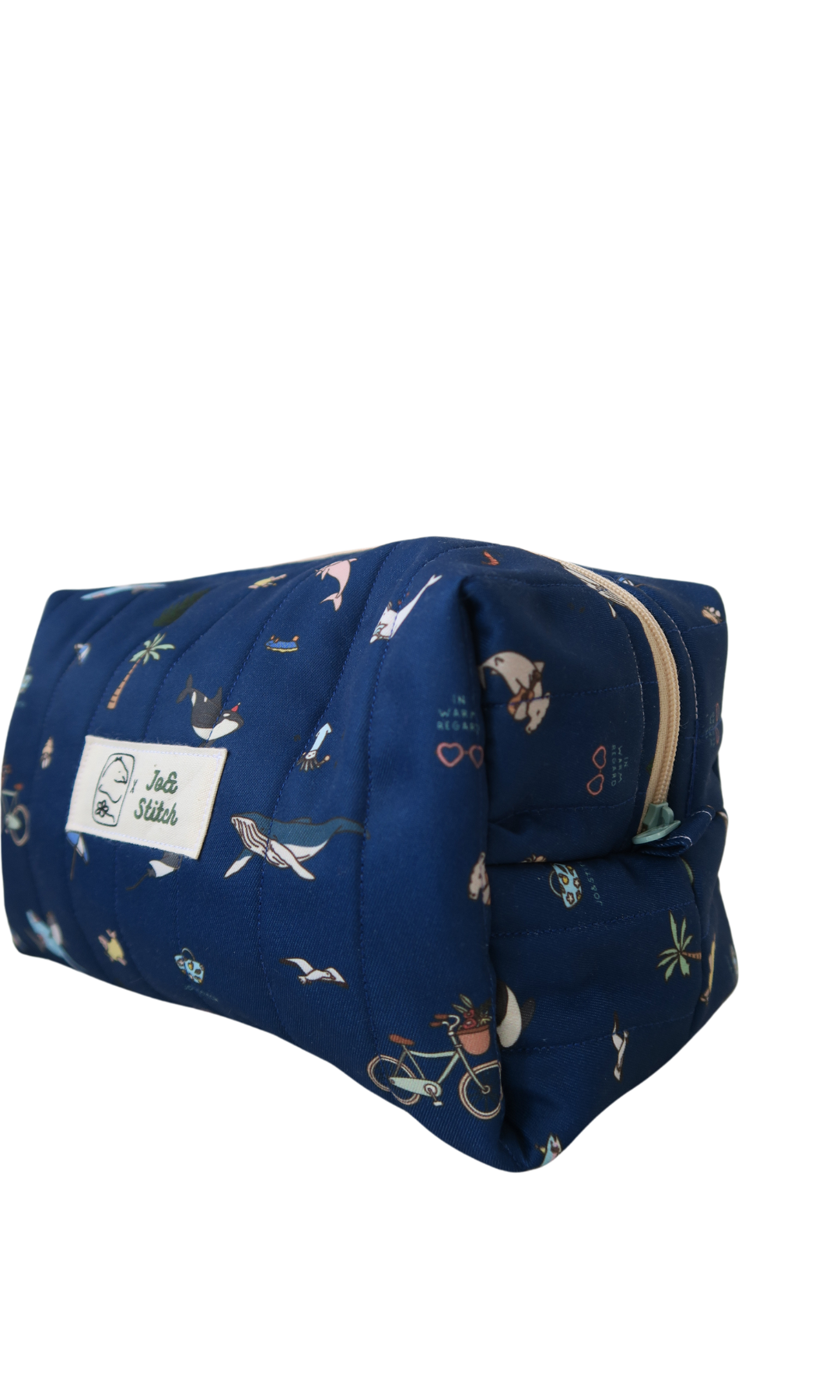 [MADE-TO-ORDER] Maxi Box Buddy - Ocean Weaves (Navy)