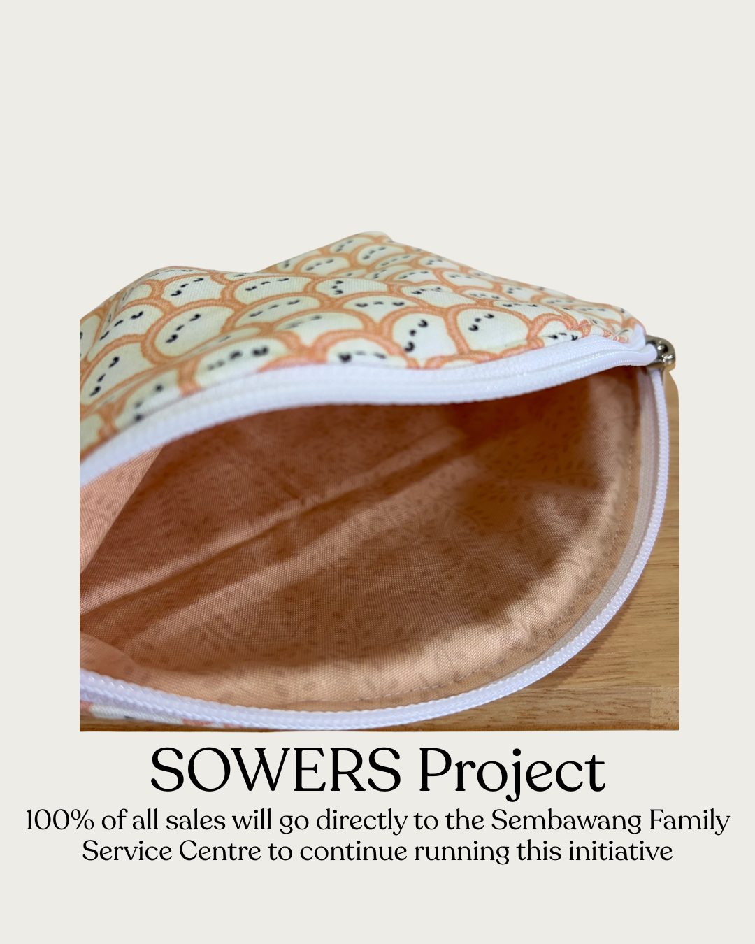 [SOWERS PROJECT] Padded Zipper Pouch - Large