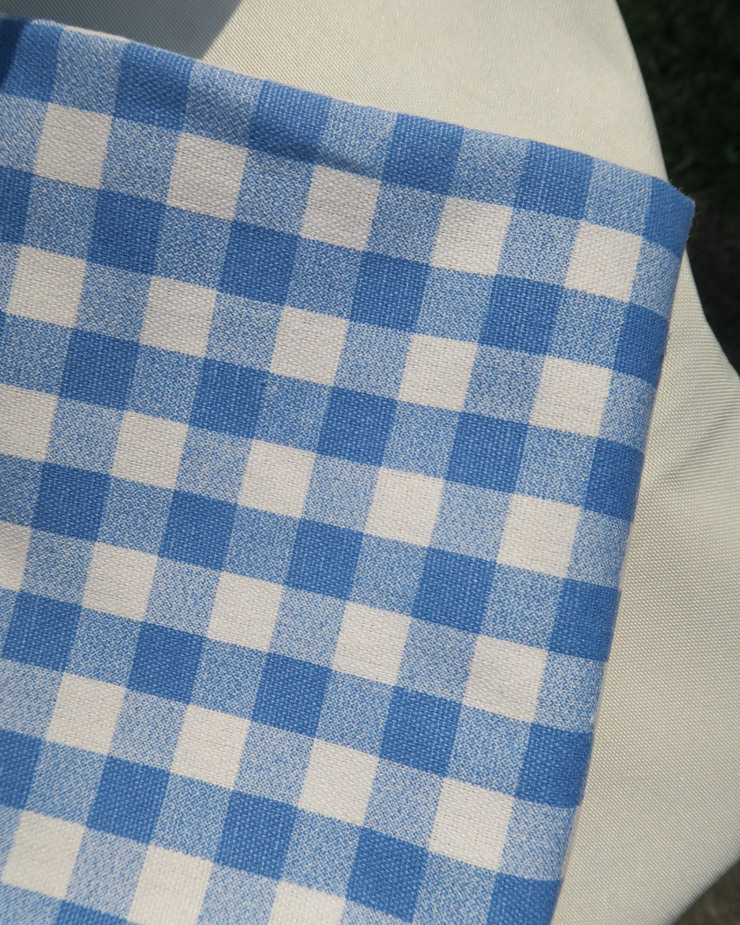 [FABRIC] Blue Gingham (Medium)