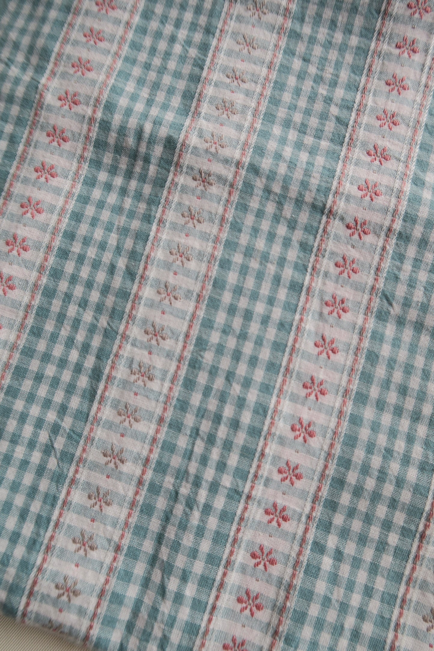 [FABRIC] Rustic Blue Gingham