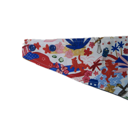 Reversible Pet Bandana - Batik Kampung