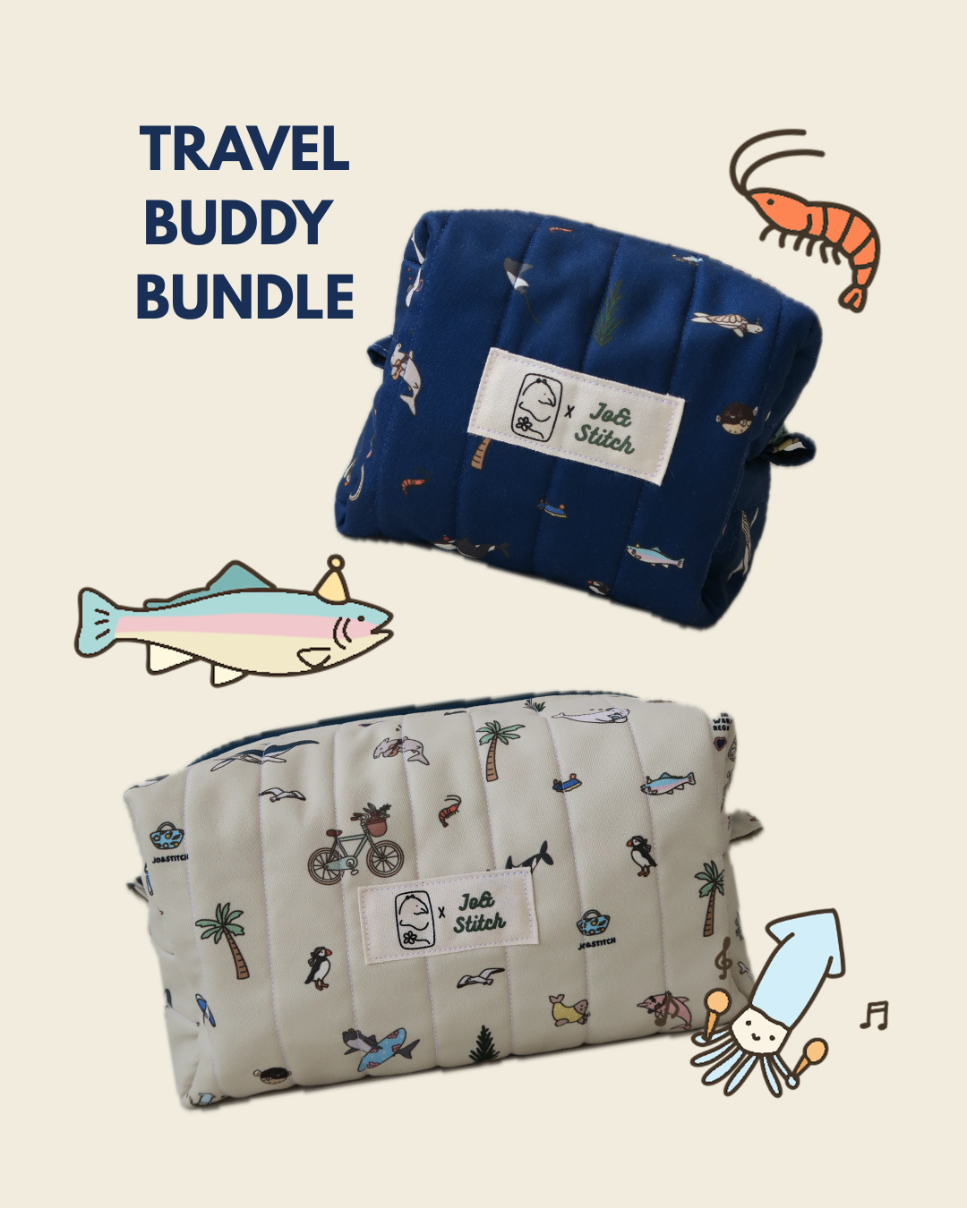 Travel Buddy Bundle - Ocean Weaves