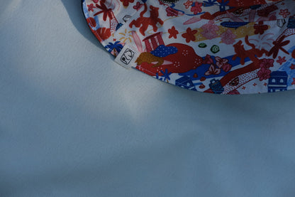 Reversible Bucket Hat - Batik Kampung
