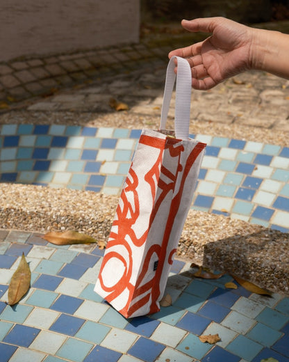 [SOWERS PROJECT] Upcycled Banner Bottle Bag