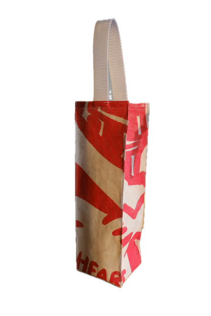 [SOWERS PROJECT] Upcycled Banner Bottle Bag