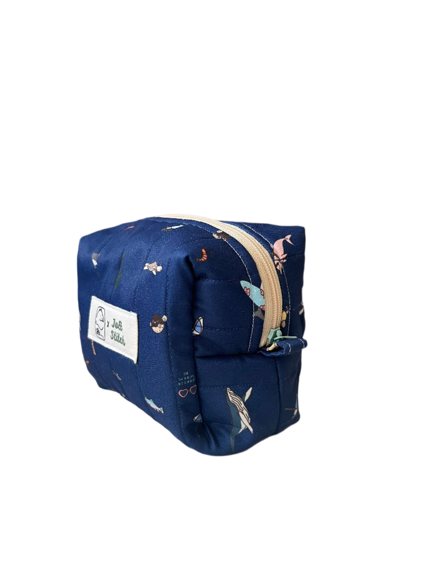 [MADE-TO-ORDER] Mini Box Buddy - Ocean Weaves (Navy)