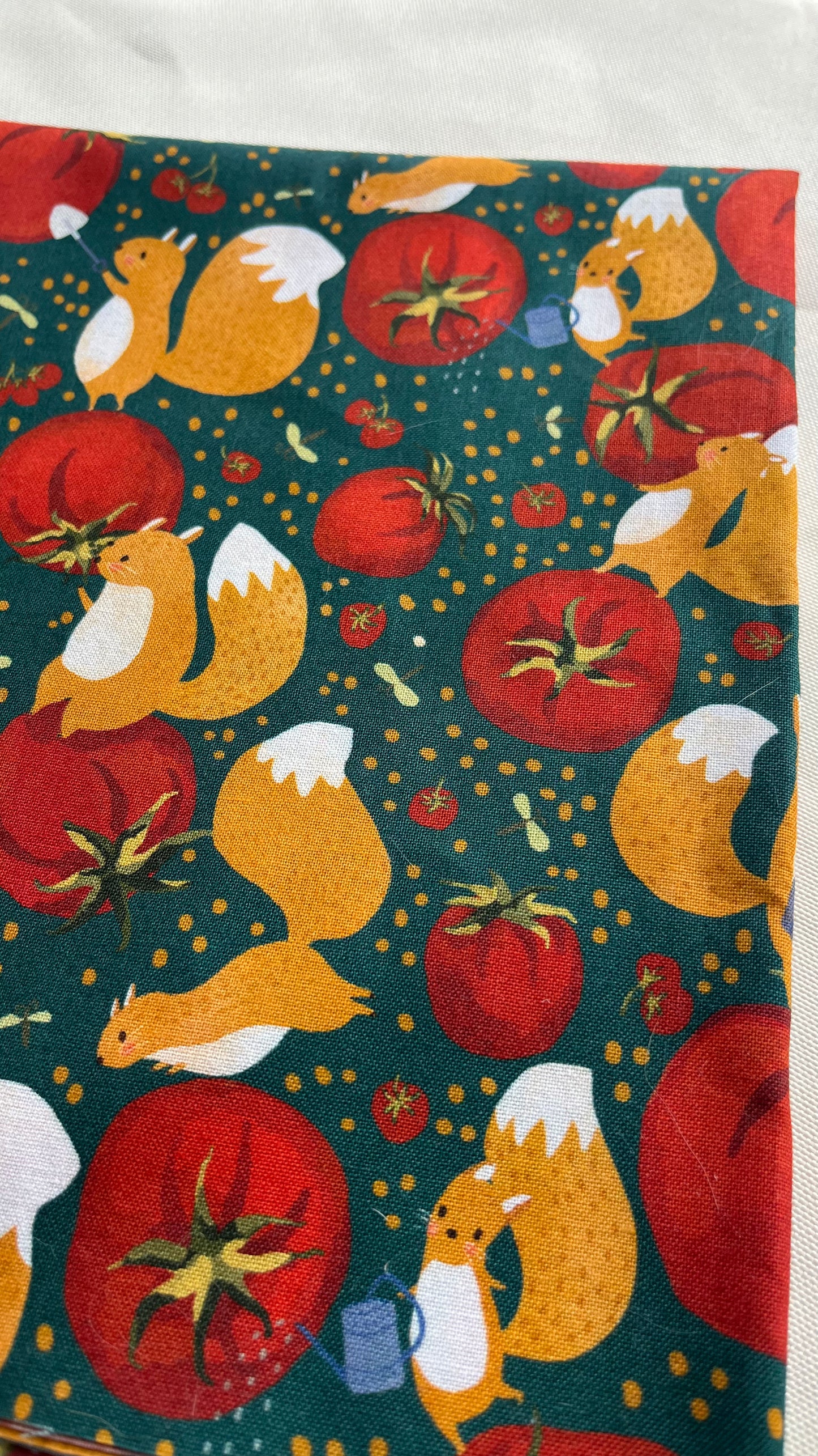[FABRIC] Squirrel and Tomatoes
