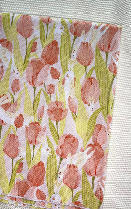 [FABRIC] Bunnies in Tulip Field