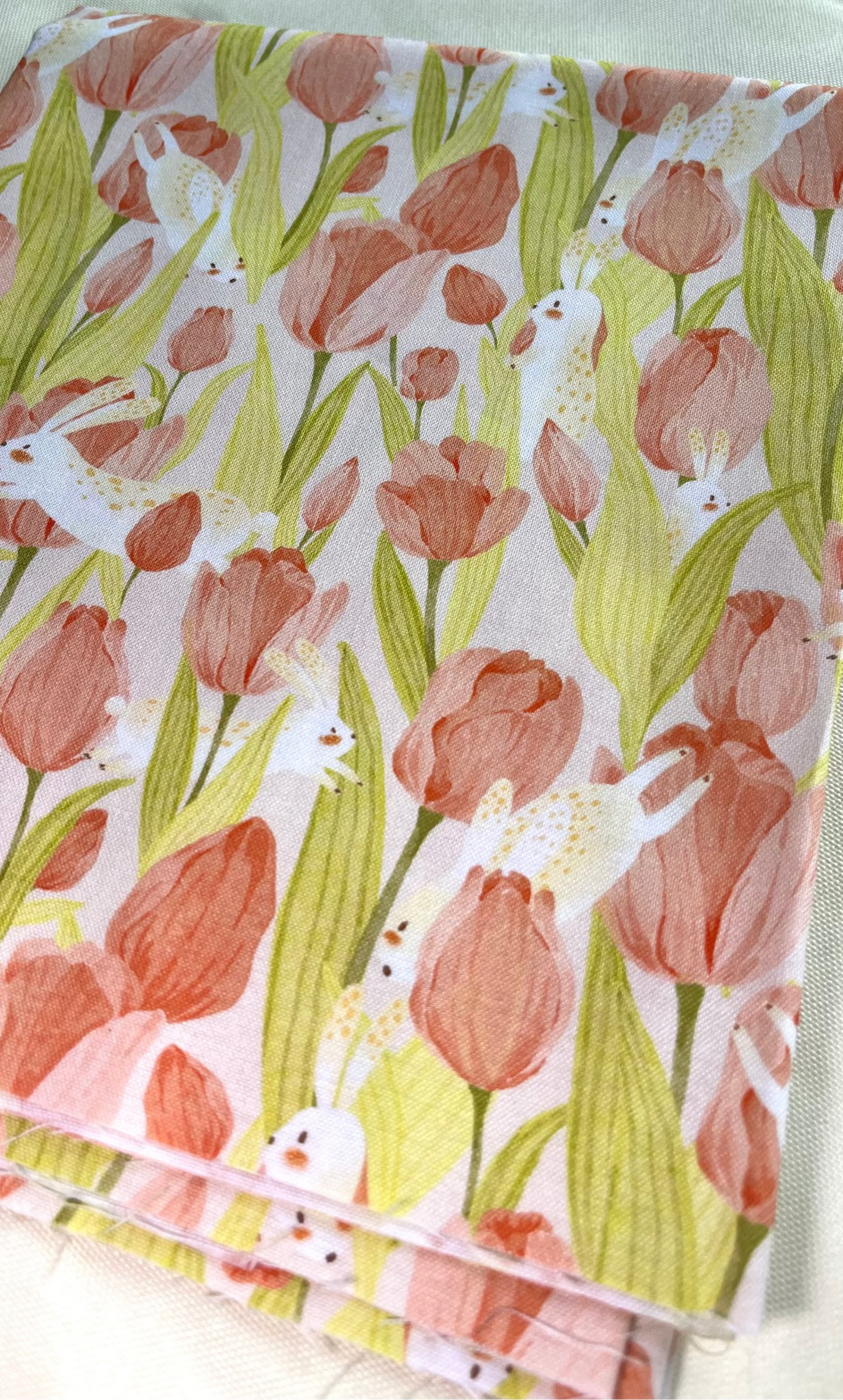 [FABRIC] Bunnies in Tulip Field