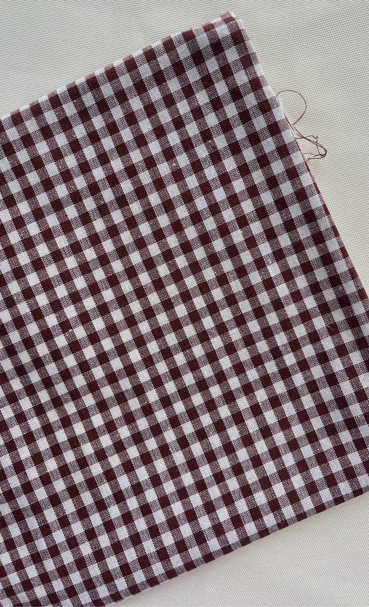 [FABRIC] Chocolate Gingham