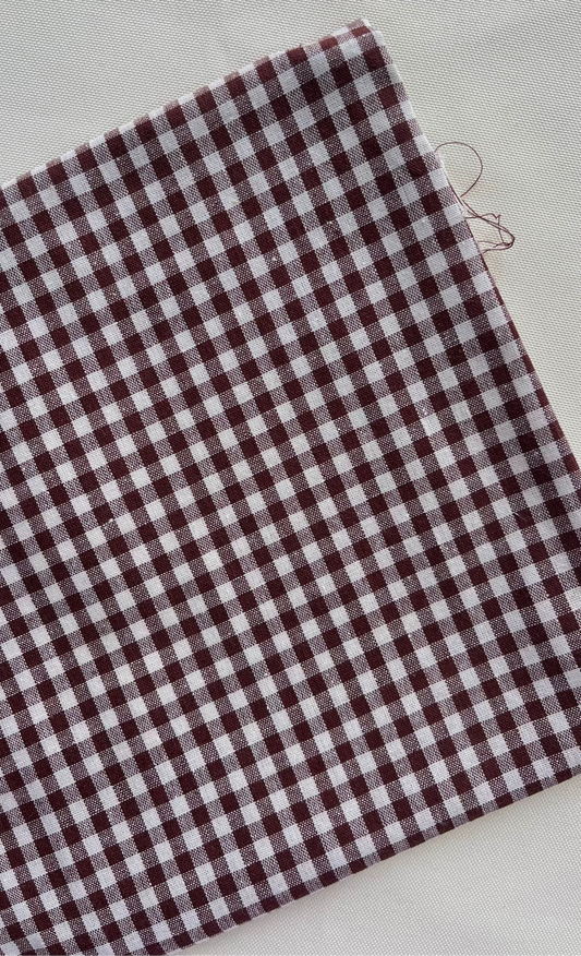 [FABRIC] Chocolate Gingham