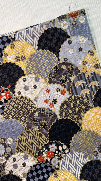 [FABRIC] Golden Seigaiha Wave