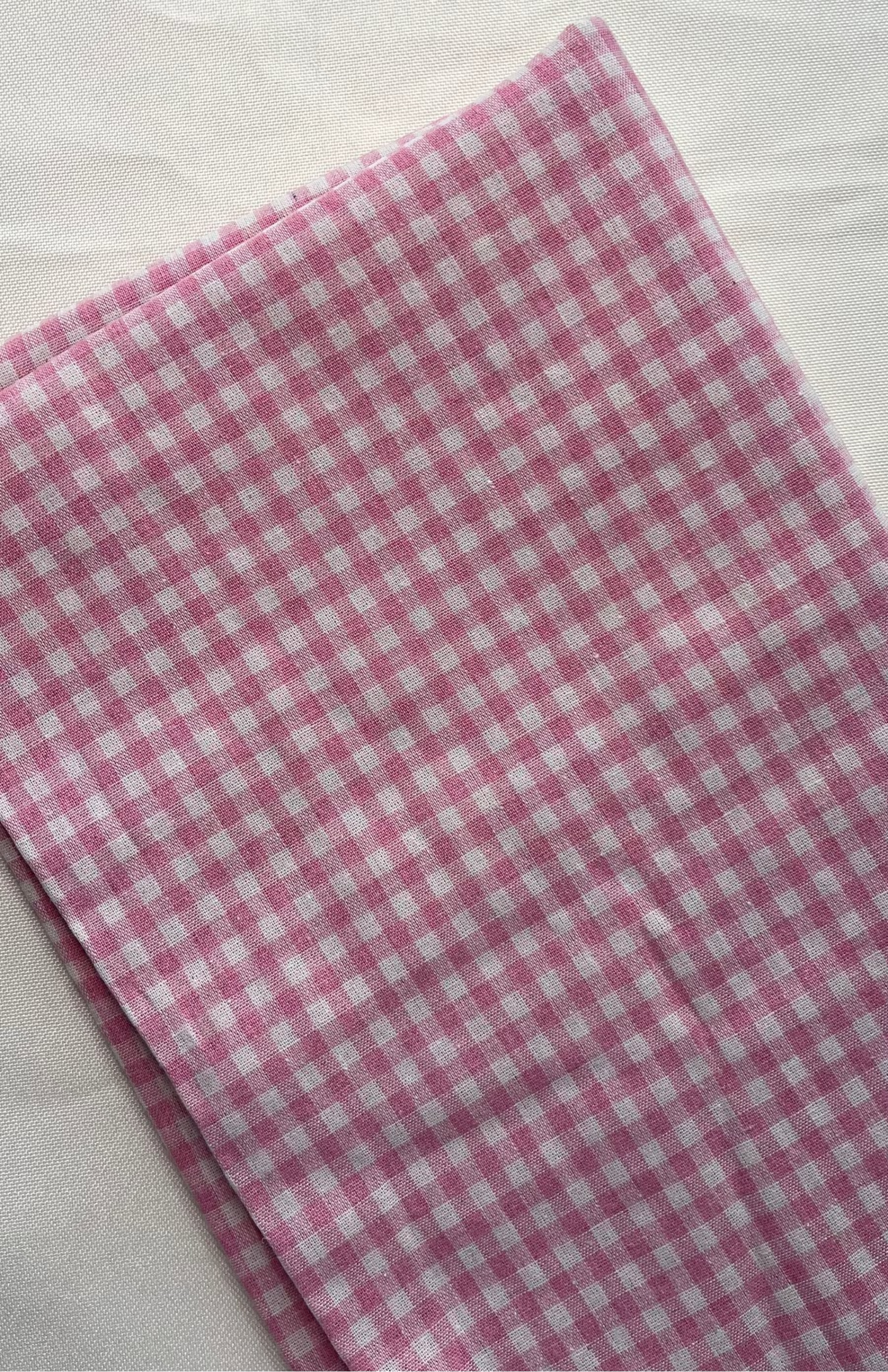 [FABRIC] Baby Pink Gingham
