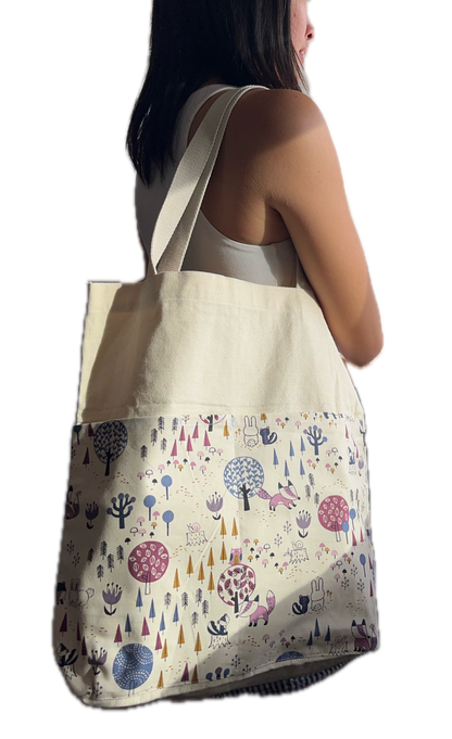 [SOWERS PROJECT] Canvas Tote Bag - Wolf in the Woods