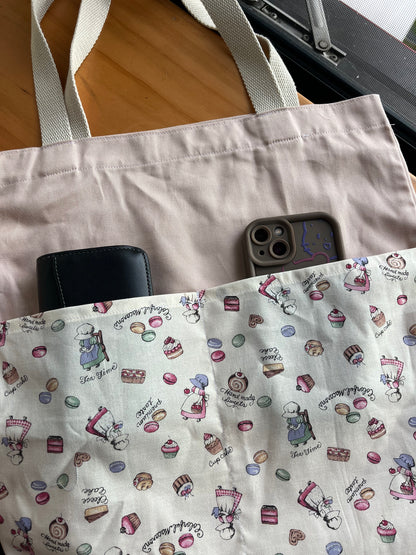[SOWERS PROJECT] Canvas Tote Bag - Patisserie Dreams