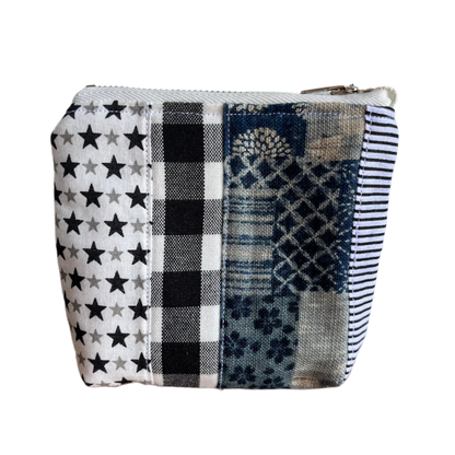 Patchwork Zipper Pouch (Small) - Design E
