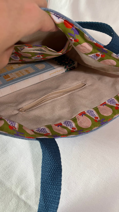 Denim Patchwork Tote Bag
