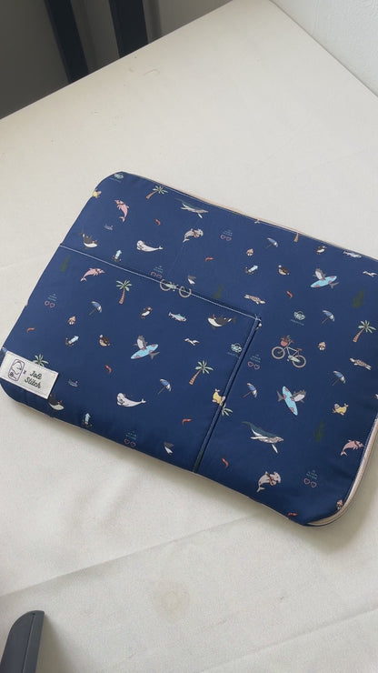 [MADE-TO-ORDER] Two-Way Laptop Sleeve - Ocean Weaves