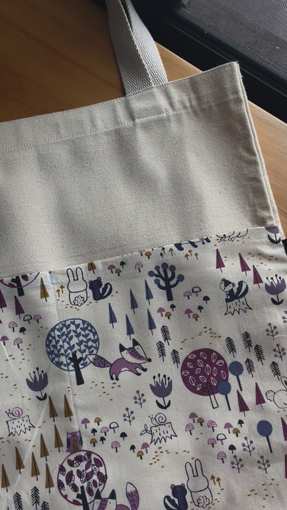 [SOWERS PROJECT] Canvas Tote Bag - Wolf in the Woods